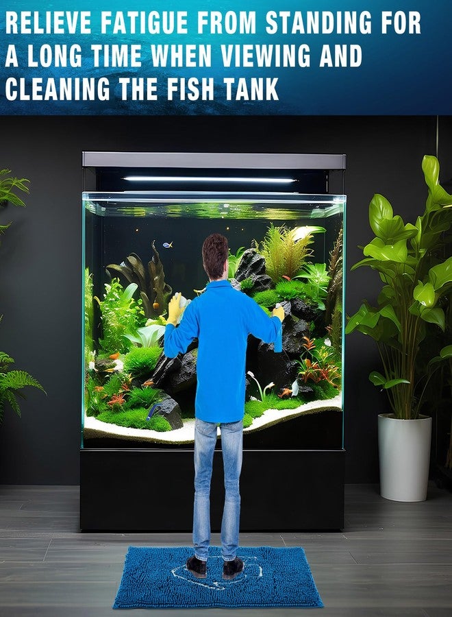 Drydiet Aquarium Mat, 20x36 Inch Large Fish Tank Cleaning Pad, Super Absorbent Chenille Sponge Pad, Protects Furniture from Water & Scratches, Decorative Floor Mat for Fish Hobbyists - Image 5