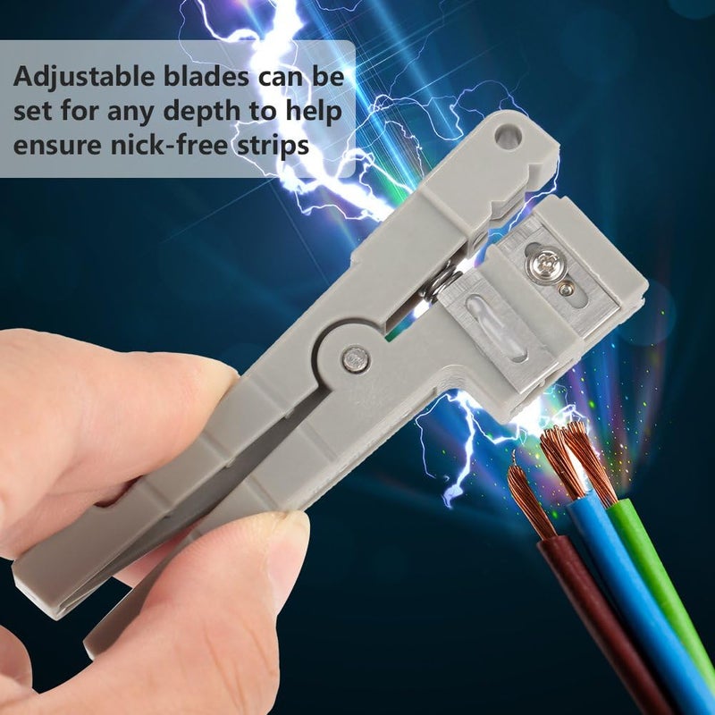 woobles Fiber Optic Jacket Stripper Coax Stripper Tool Cable Slitter Fiber Splicing Tools,cable Stripper,adjustable Cable Stripping Knife Fiber Optic Tool 45 163 45 162 Practical For Screen Twisted Pair- - Image 1