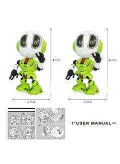 Generic Talking Robot for Kids, Education Robot Toy Mini Robot with LED Eyes New Smart Toys for 3-9 Year Old Boys Girls Best Birthday Gifts(Green)  - Image 3