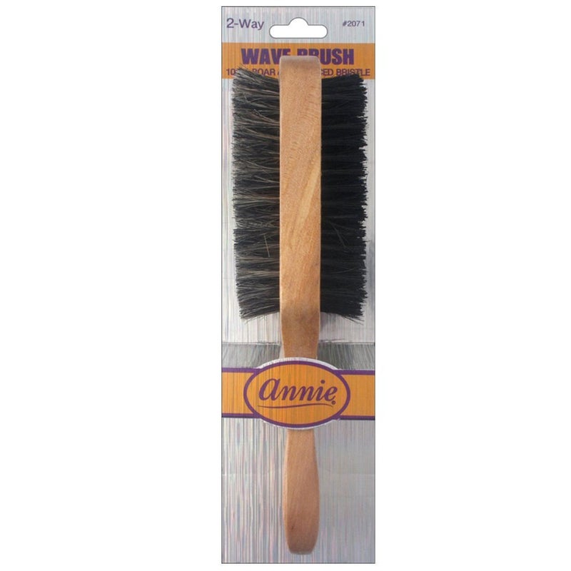 Annie 2-Way Wave Brush 100% Reinforced Boar Bristle #2071
