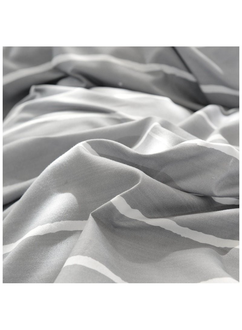 LEFAFA 4 Piece Duvet Cover Set, Ultra Soft Microfiber Comforter Cover Set with Zipper Closur, Cotton Bedding Set with 2 Pillow Cases(200x230cm) - Image 3