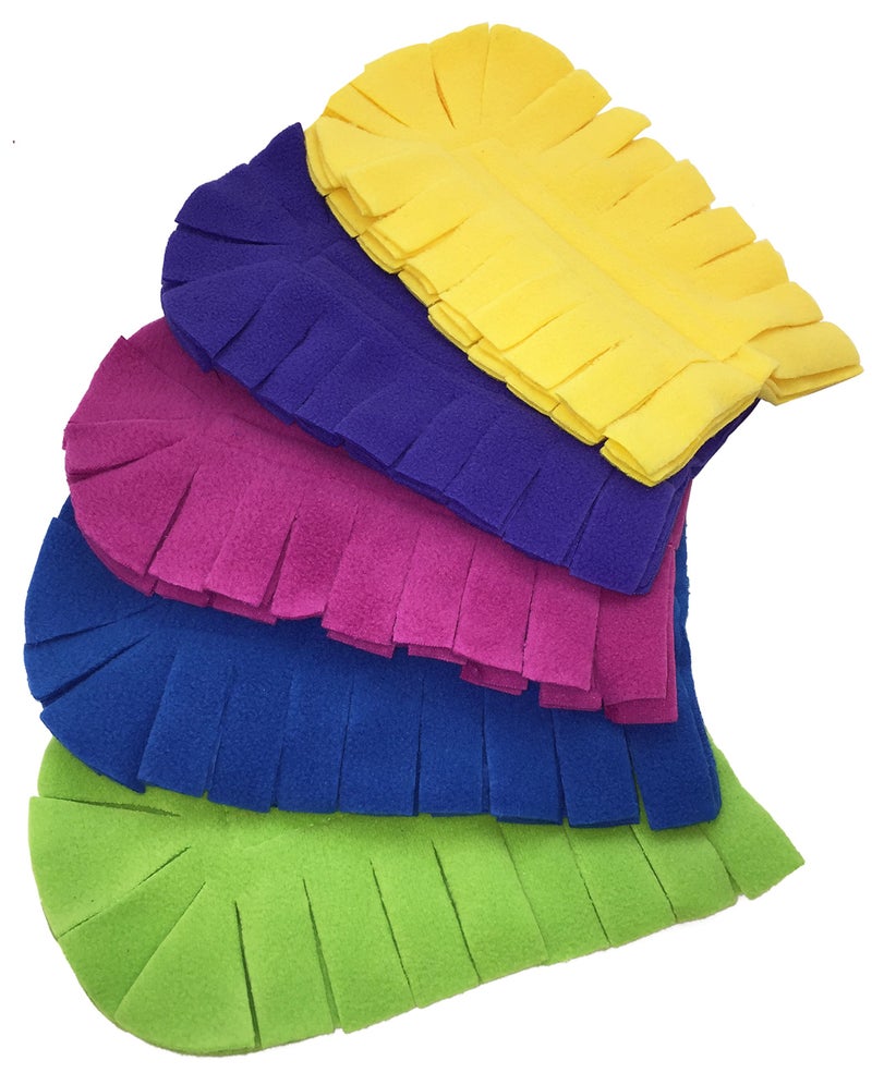 Xanitize Fleece Refills for Swiffer Hand Duster  Reusable Dry Duster  5Pack Rainbow Jewel