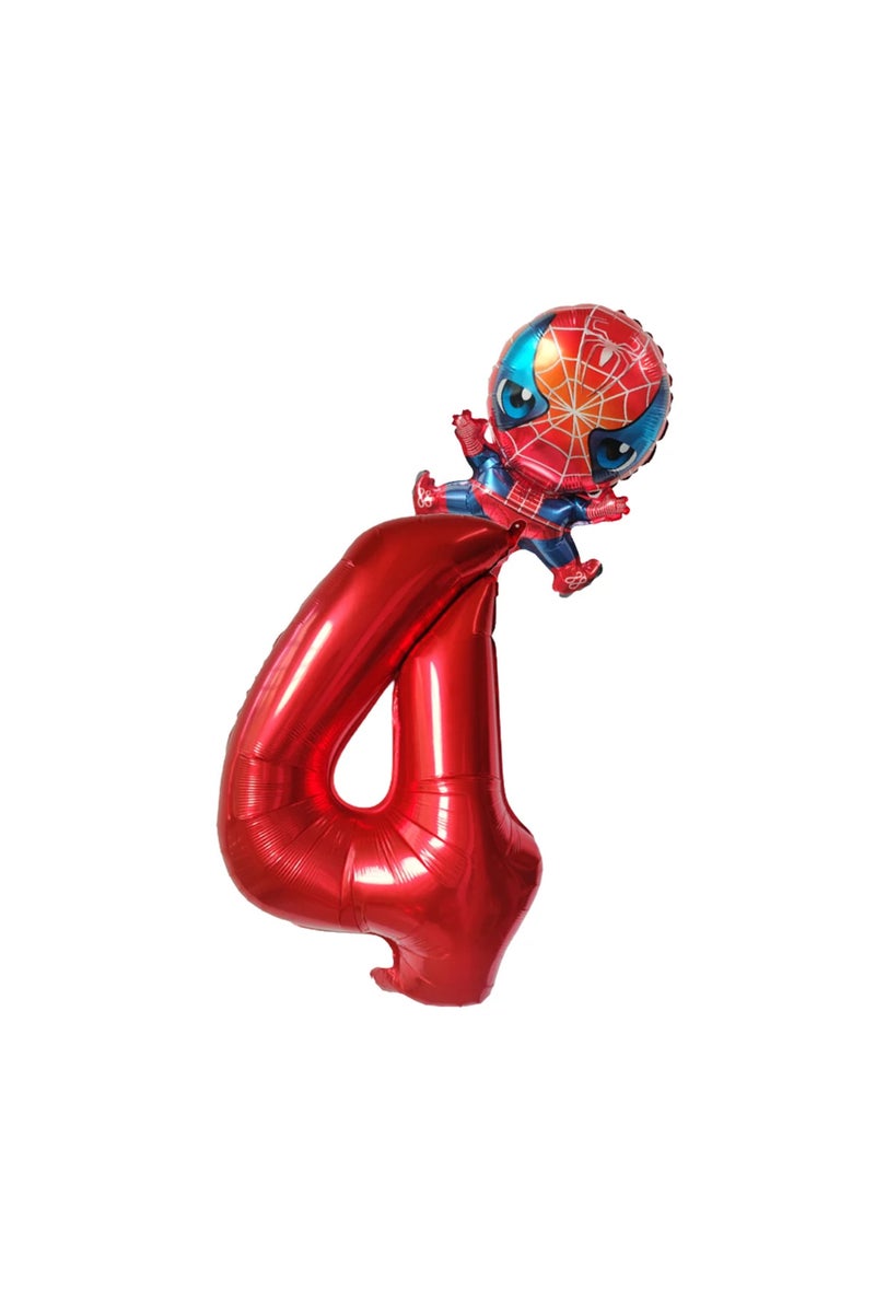32inch 2pcs 2pcs Mini The Avengers Spiderman Balls 32 inch Number Balloons 1 2 3 4 5 6 7 8 Superhero