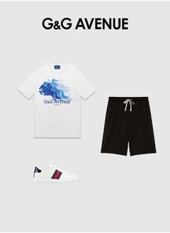 G&G AVENUE Heavy cotton fabric Men's Running Dry Fit T-shirt Sports Outdoor Short Sleeve Comfortable Sports Top High Elastic and Smooth Fiber Sports Shirt - Running Shirt White Rabbit Pattern Oversized  - Image 4