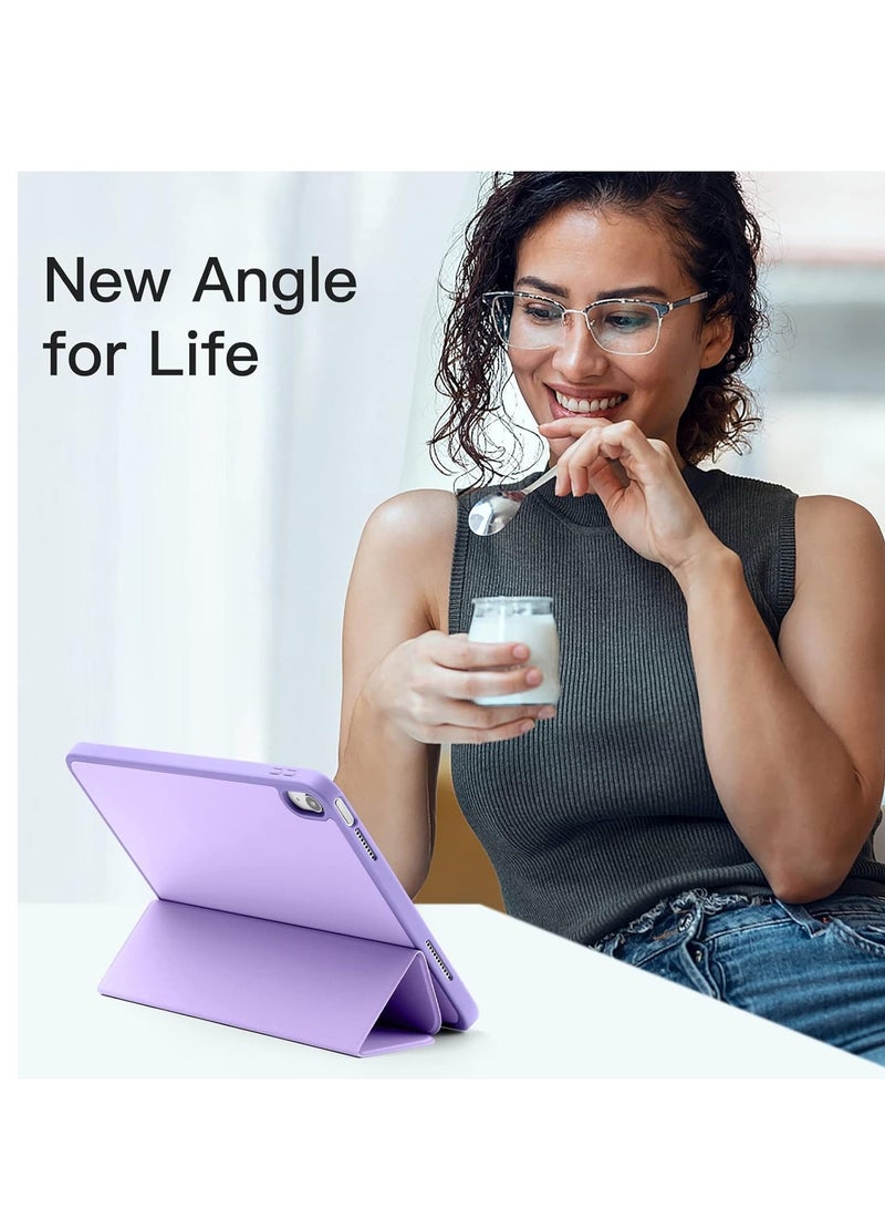 DUSALA Compatible with iPad 10th Generation Case 10.9 Inch 2022, Slim Trifold Stand Protective Cover with Pencil Holder, Soft TPU Back, Auto Sleep/Wake Function, Lightweight, Durable, and Easy to Carry - Image 5