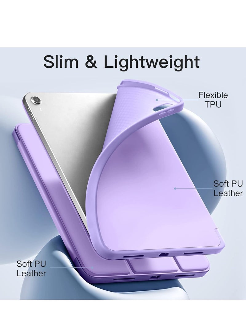 DUSALA Compatible with iPad 10th Generation Case 10.9 Inch 2022, Slim Trifold Stand Protective Cover with Pencil Holder, Soft TPU Back, Auto Sleep/Wake Function, Lightweight, Durable, and Easy to Carry - Image 3