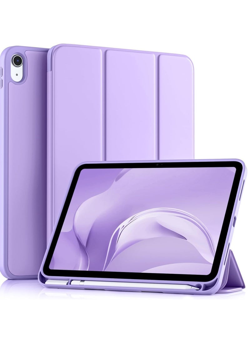 DUSALA Compatible with iPad 10th Generation Case 10.9 Inch 2022, Slim Trifold Stand Protective Cover with Pencil Holder, Soft TPU Back, Auto Sleep/Wake Function, Lightweight, Durable, and Easy to Carry - Image 1