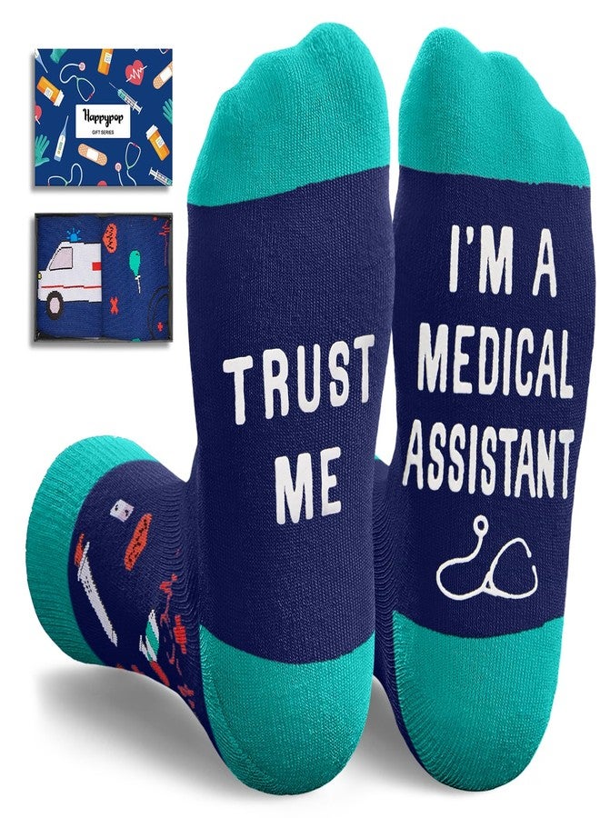 Happy Pop HAPPYPOP Medical Assistant Gifts - Medical Assistant Week Gifts for Women Men, CMA Gift, MA Appreciation, CMA Week Gift Socks - Image 1