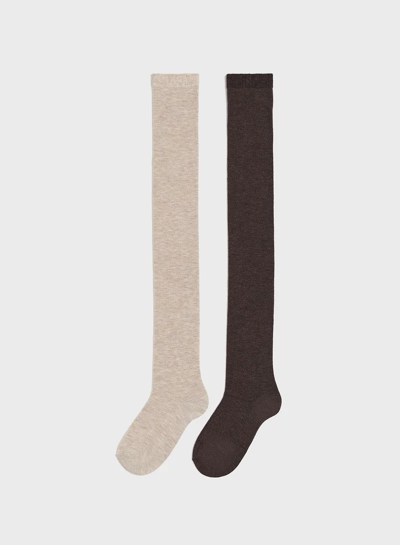 H&M 2 Pack Crew Socks
