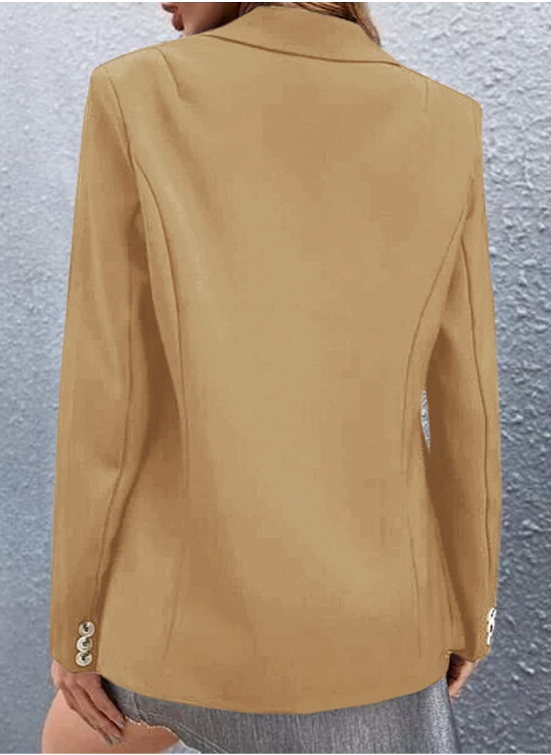 Shougu New Women's Casual Long Sleeved One Button Suit Jacket  - Image 2