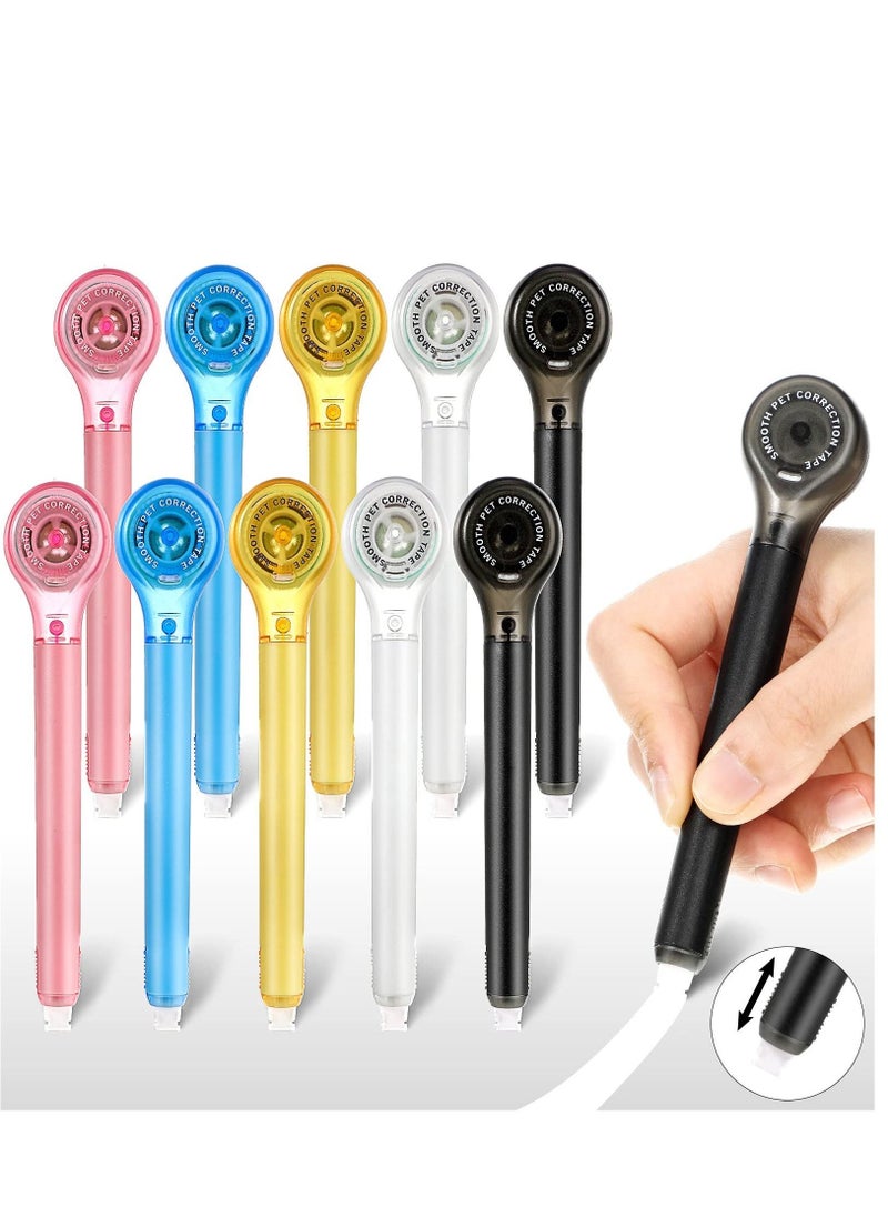 10 PCS Corrective Tape White Outer Marker Pens White Colored Tape Correction Correction Stationery Supplies for School Office Supplies - Image 1