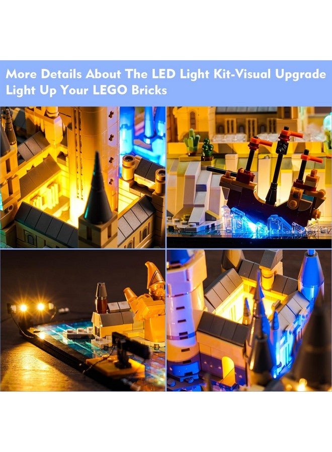 Vonado Led Light Kit For Lego Hogwarts Castle And Grounds 76419, Creative Lighting Set Accessories Compatible With Lego 76419 For Fans (Lights Only, No Models) - Image 1