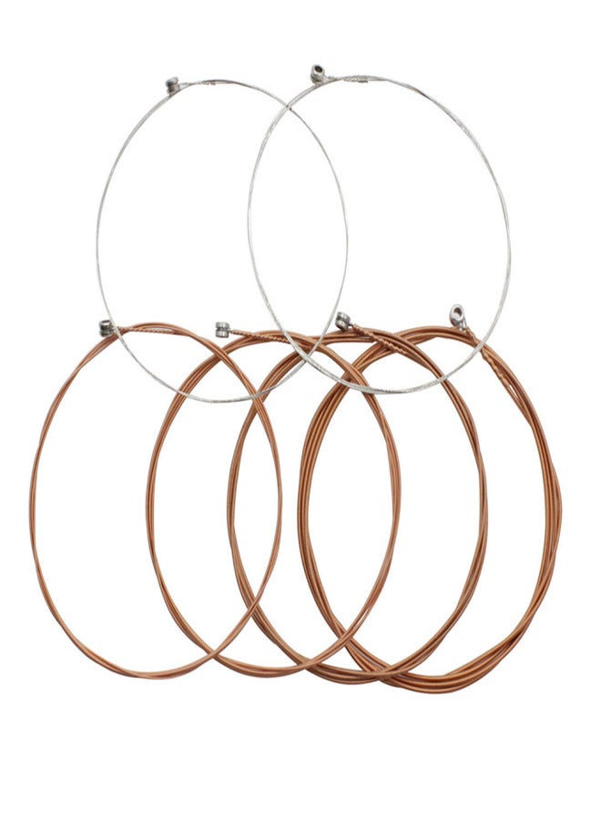 Acoustic Folk Guitar Strings Stainless Steel Wire Core Copper Alloy Wound, 6pcs/ Pack (.010-.047) - Image 5
