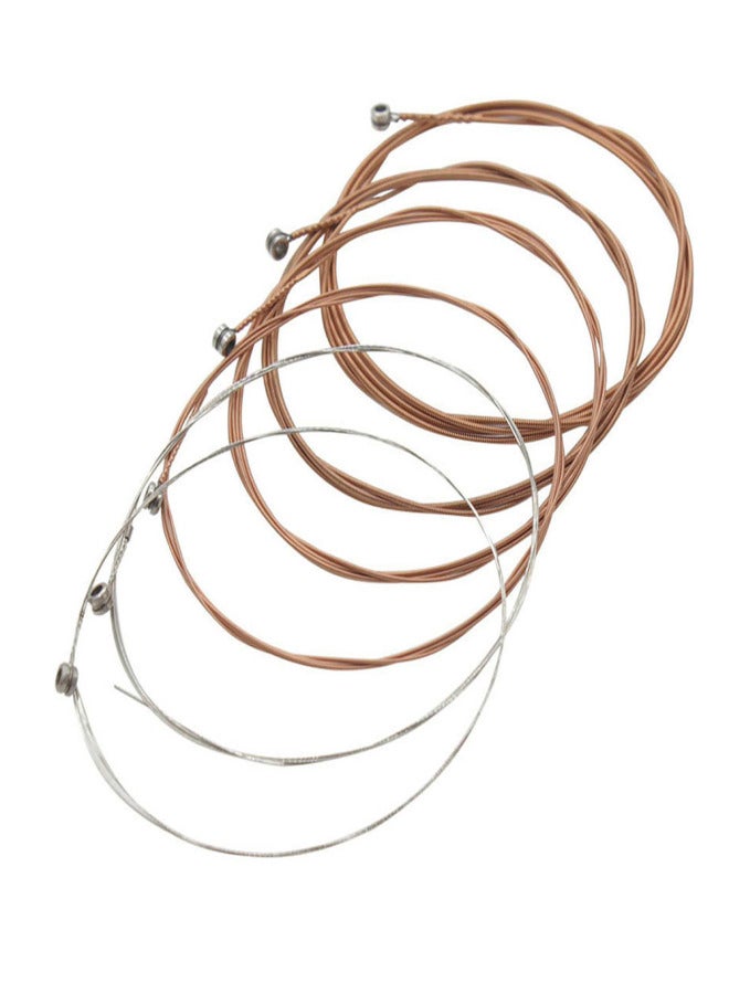 Acoustic Folk Guitar Strings Stainless Steel Wire Core Copper Alloy Wound, 6pcs/ Pack (.010-.047) - Image 3