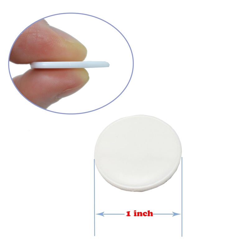 SmartDealsPro Set of 100 1 Inch Opaque Plastic Learning Counters Mini Poker Chips Game Tokens with Storage Box (White) - Image 4