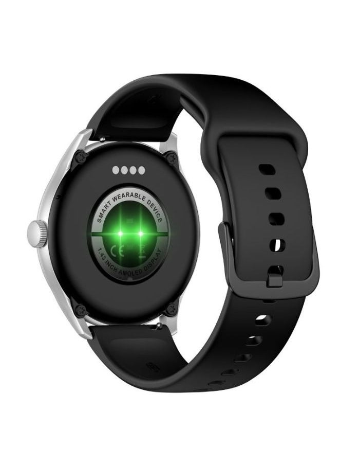 آي كيو تاتش ساعة ACTIVE S7 الذكية، شاشة Super Retina AMOLED مقاس 1.43 بوصة، مكالمات لاسلكية، حزامان، مقاومة للماء IP68، بطارية تدوم 5 أيام، أكثر من 100 وضع رياضي، تتبع صحي على مدار الساعة، إطار من سبائك الزنك  - Image 2