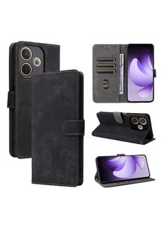 CoomBe for OPPO A5 Pro 5G Leather Protective Phone Case Cover Black  - Image 1