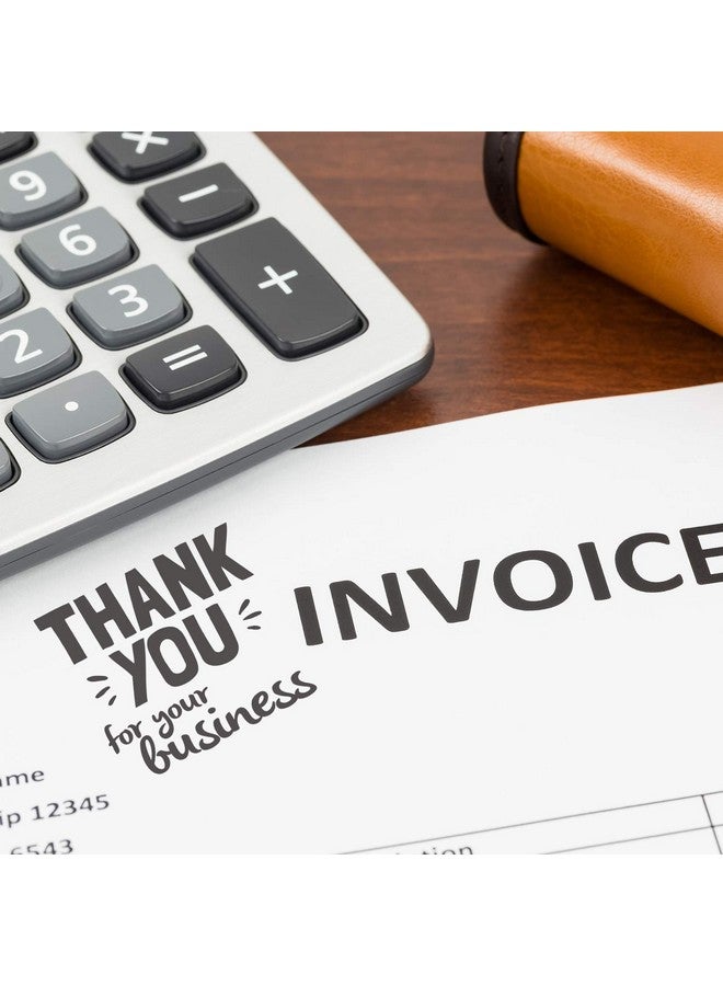 إس بي ليبلز ختم شكرًا لك على عملك / ختم مطاطي ذاتي الحبر مقاس 1 5/8 بوصة / ختم تقدير للأعمال الصغيرة / ختم شكر على طلبك تقديرًا للعملاء - Image 4