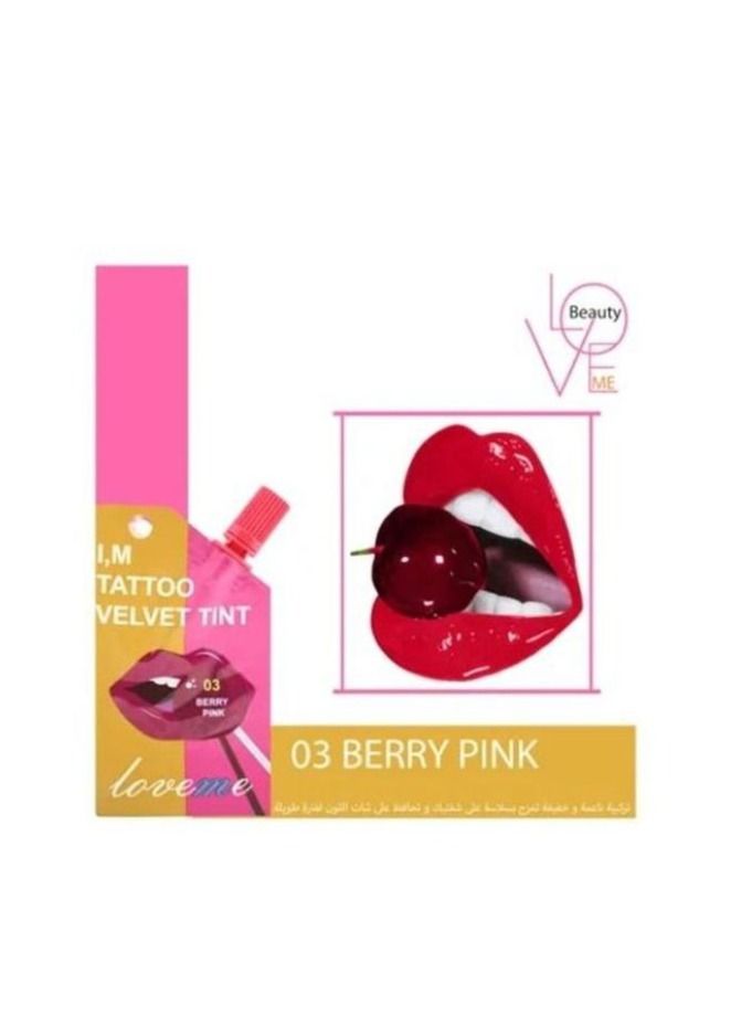 لوف مي ايم تاتو فيلفيت تنت بيري بينك 03 من لافمي - Image 1