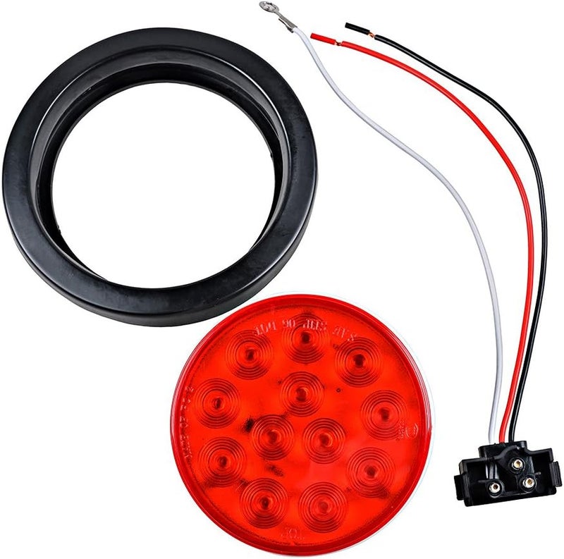 Anzio 4" Round 12-LED Trailer Tail Light Kit - Image 4