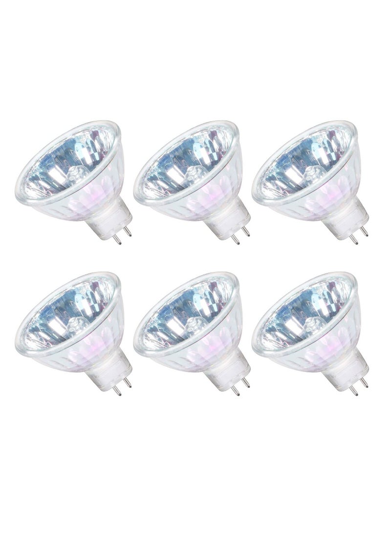 Y&D 6 Pack MR16 Halogen Bulb Dimmable GU5.3 Spotlight Long Lifetime Warm White 36° Beam Angle Bi-Pin Base  - Image 1