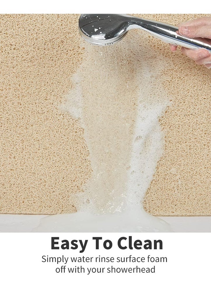 TRASSLE Non Slip Shower Mat, Comfortable Bath mat,Quick Drying Easy Cleaning Bathroom Mat for Wet Area,Without Suction Cups  - Image 4