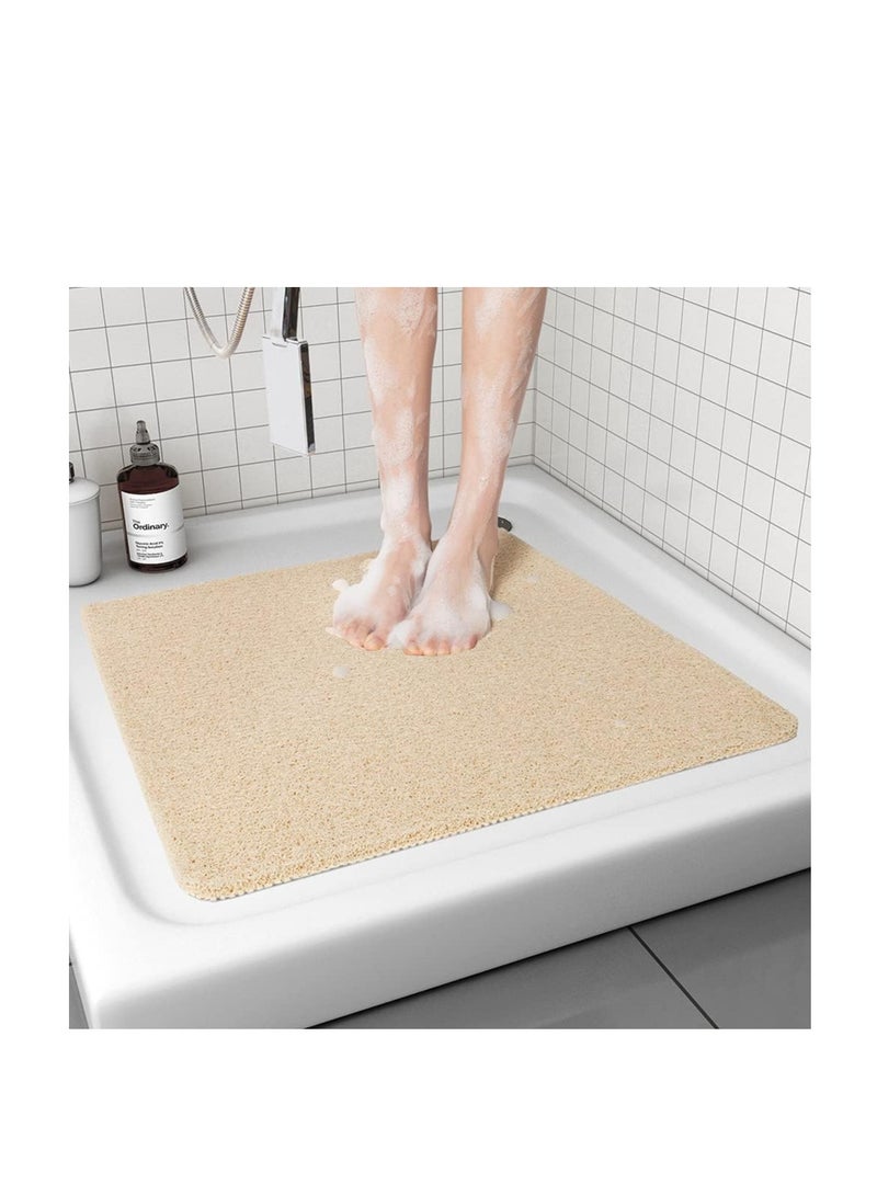 TRASSLE Non Slip Shower Mat, Comfortable Bath mat,Quick Drying Easy Cleaning Bathroom Mat for Wet Area,Without Suction Cups  - Image 1