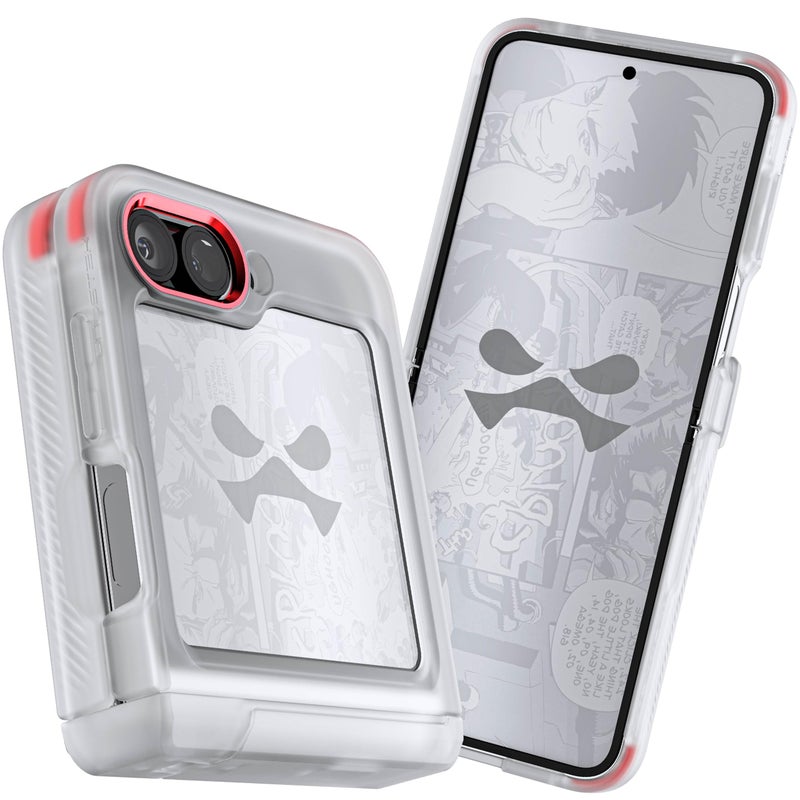 Ghostek Covert Clear Galaxy Z Flip 6 Case with Built-in Kickstand and Full Hinge Protection Shockproof Protective Phone Cover Designed for 2024 Samsung Galaxy Z Flip6 (6.7") (Clear) - Image 1
