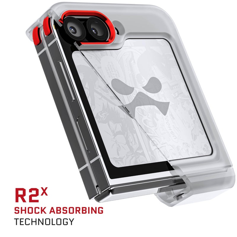 Ghostek Covert Clear Galaxy Z Flip 6 Case with Built-in Kickstand and Full Hinge Protection Shockproof Protective Phone Cover Designed for 2024 Samsung Galaxy Z Flip6 (6.7") (Clear) - Image 4