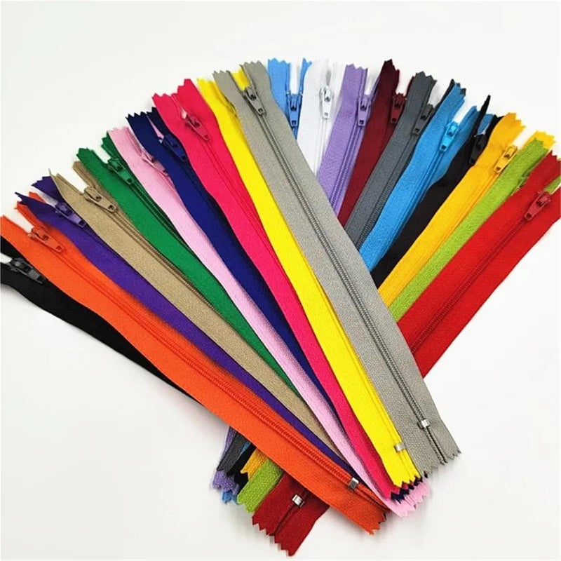 Zipper 10Pcs 3# 7.5Cm-60Cm (3-24 Inches) Closed Nylon Coil Zipper Suitable for Clothes Zippers for Sewing 20 Colors(Dark Blue,15cm) - Image 2