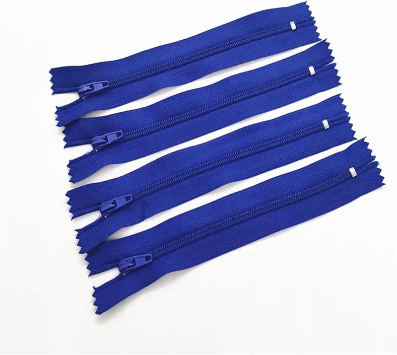 Zipper 10Pcs 3# 7.5Cm-60Cm (3-24 Inches) Closed Nylon Coil Zipper Suitable for Clothes Zippers for Sewing 20 Colors(Dark Blue,15cm) - Image 1