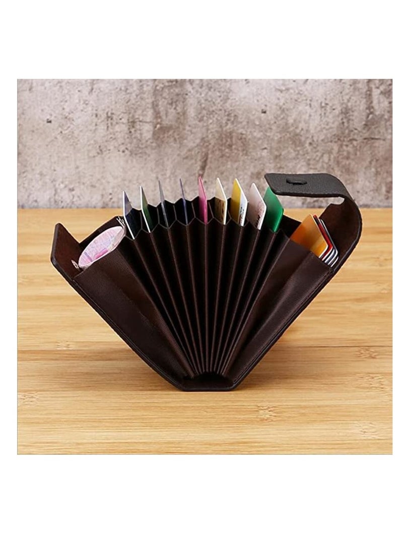 (1Pc) Men Credit Card Holder Leather Purse for Cards Case Wallet for Credit ID Bank Card Holder Women Cardholder and Coins - Image 2