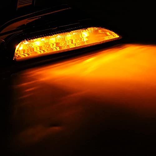 AUXMART Dynamic Blink Fog Lights Assembly for Infiniti Q50 Sport 2014-2020 Front Bumper LED Amber Turn Signal Lamp Assembly for Infiniti Q50 2015 2016 2017 2018 2019 - Image 3