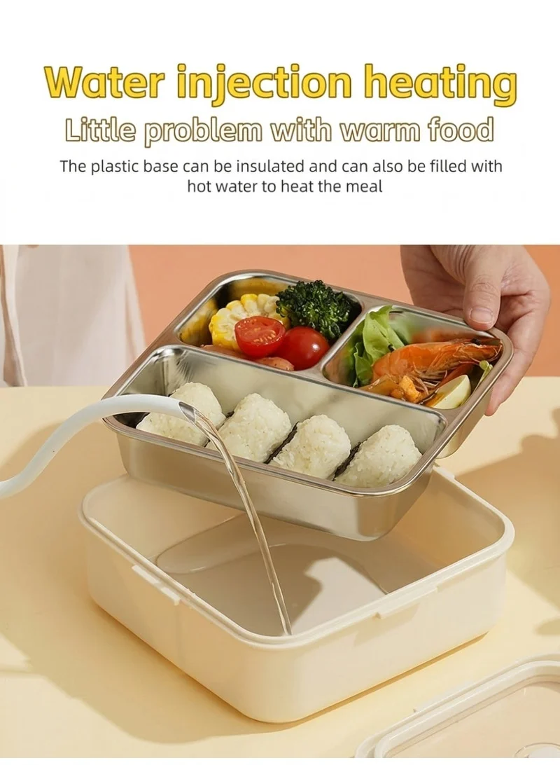 Mobcos Super Birdy Lunch Box Orange Carnival Super Birdy Lunch Box 3 Layer Stainless Steel Lunch Box Comes with 1 Detachable Tray, 1 Small Container & 1 Spoon Ideal for Kids BPA Free 1120ml+70ml - Orange  | Best Price UAE