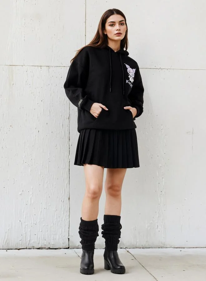 اس بي كاركترز هودي واسع بطبعة كورومي