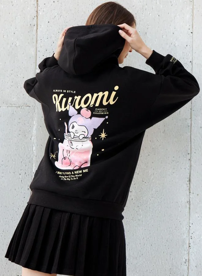 اس بي كاركترز هودي واسع بطبعة كورومي