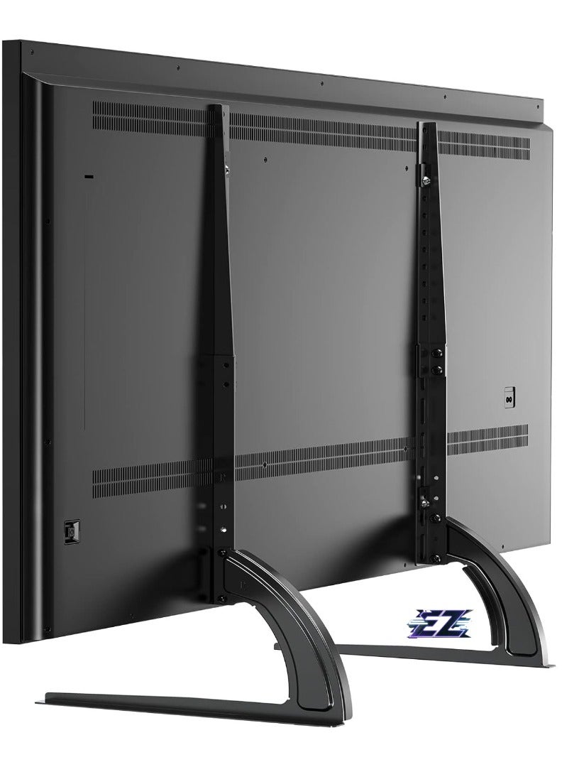 ELTRAZONE Universal TV Stand, Table Top TV Stand for Most 32-65 Inch LCD Flat Screen TVs, Detachable TV Leg Fits Max VESA 800x600mm, TV Base with 3 Height Adjustment - Image 1