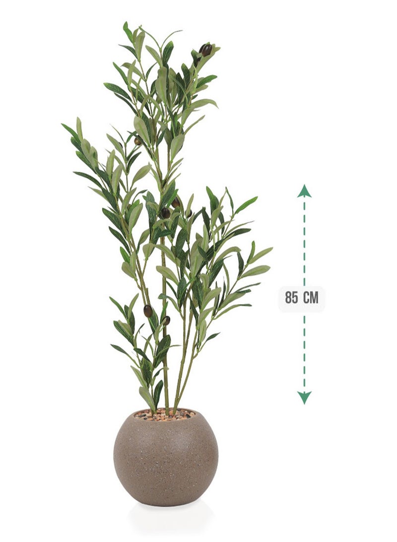 تالا شجرةزيتون صناعية 85 سم بتصميم محاكاة طبيعية - لمسة جمالية لتزيين المساحات الداخلية - Image 1