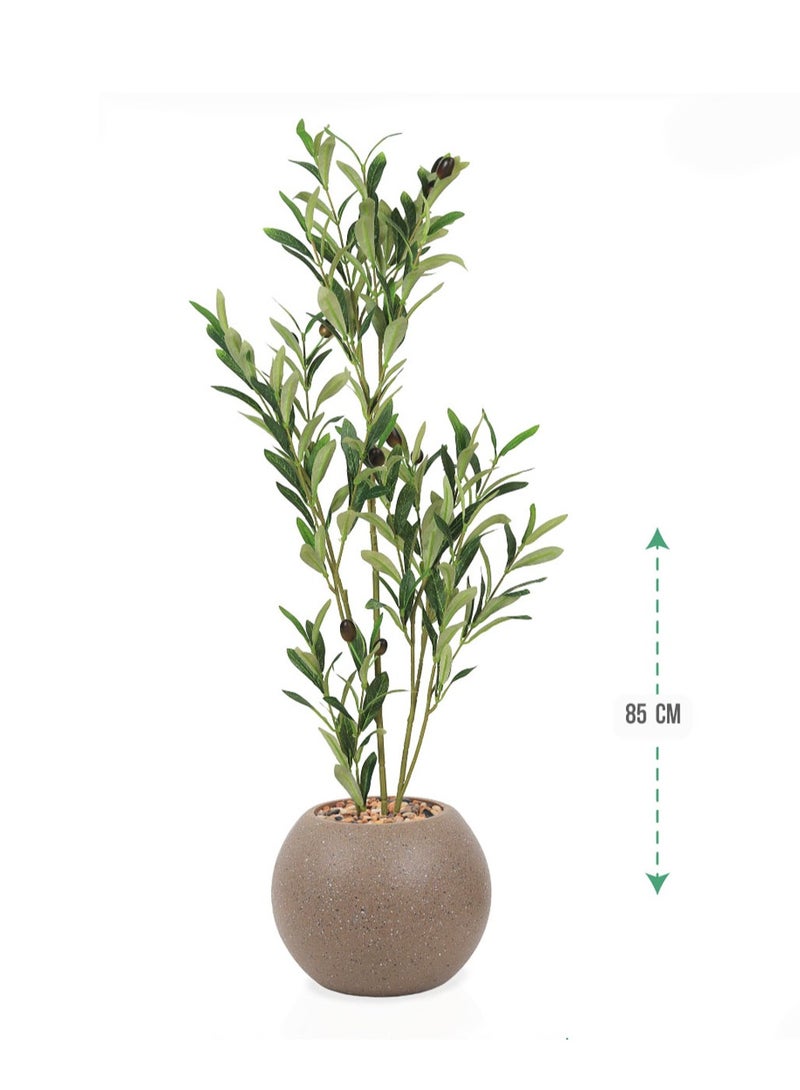 تالا شجرةزيتون صناعية 85 سم بتصميم محاكاة طبيعية - لمسة جمالية لتزيين المساحات الداخلية - Image 2