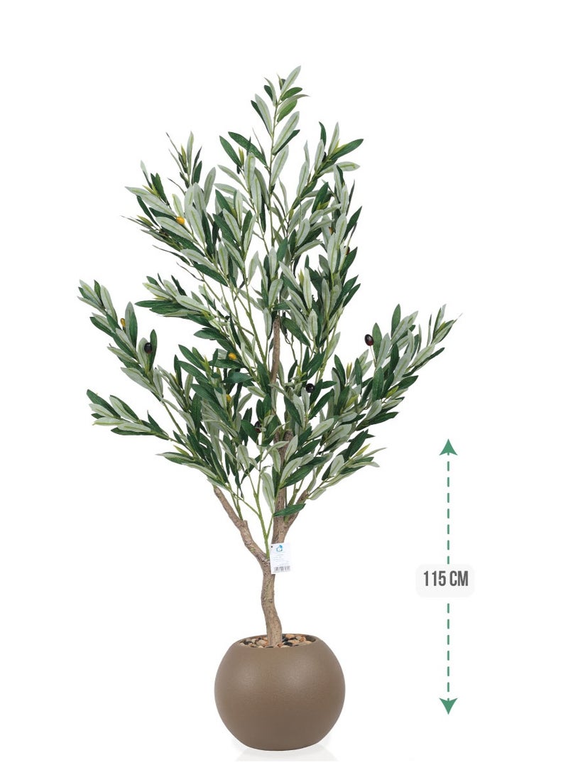 تالا شجرةزيتون صناعية 115 سم بتصميم محاكاة طبيعية - لمسة جمالية لتزيين المساحات الداخلية - Image 1