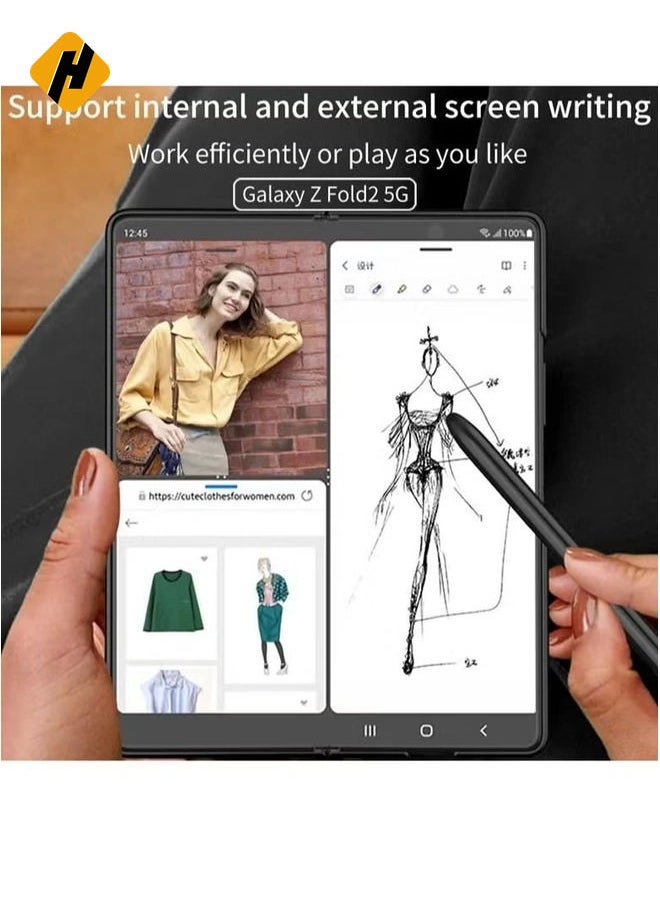 HuHa Stylus Pens for Touch Screens, Smart Digital Stylus Pen, High Sensitivity and Smoother Writing, Active Stylus Pens for Galaxy Z Fold 4 (Black)  - Image 2
