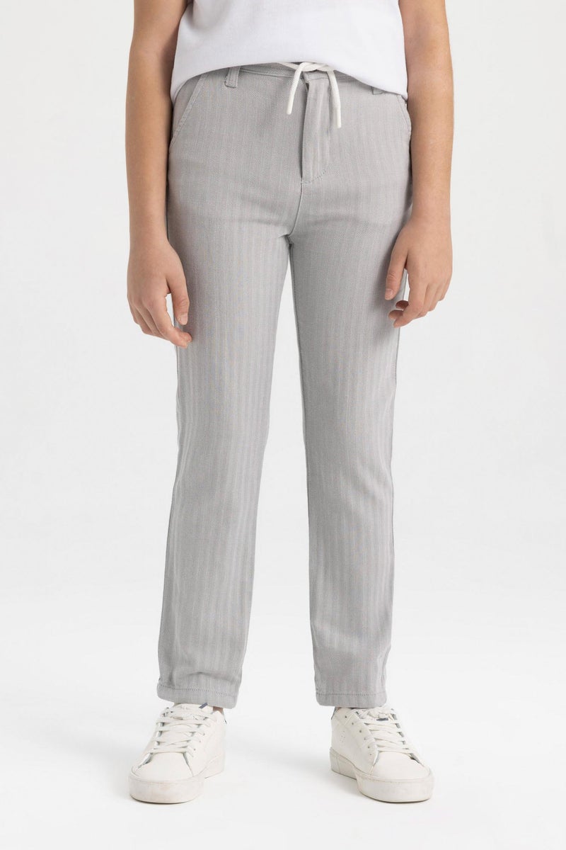 DeFacto Grey Boy Boy Regular Fit Standard Leg Trousers Casual - Image 5