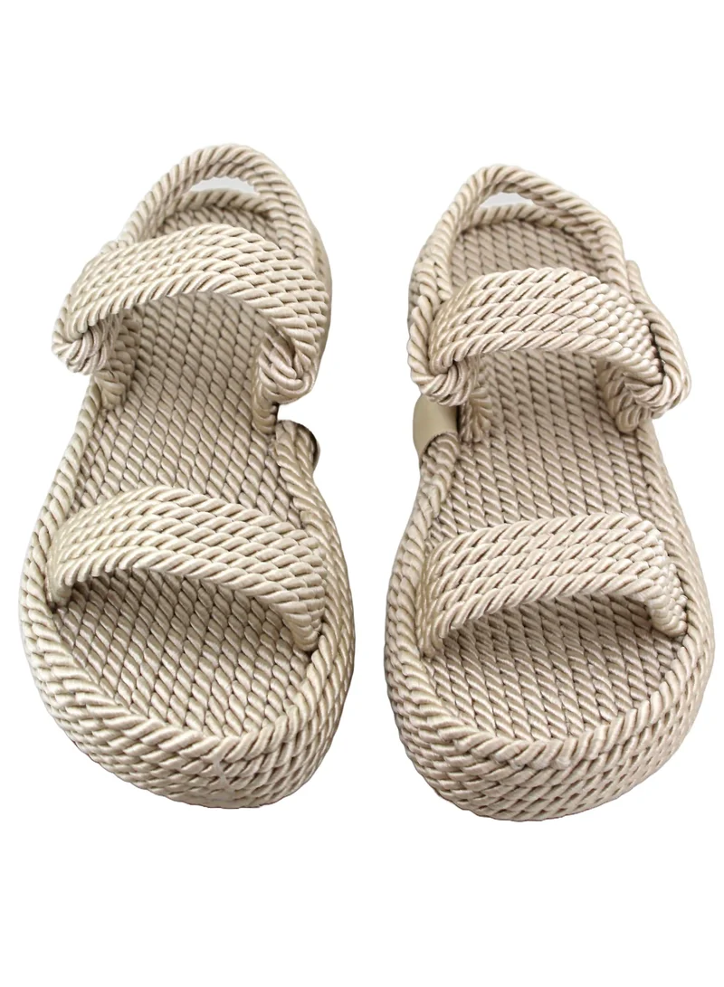 Mumka Rope Sandals Nomadic Strap - Ivory White
