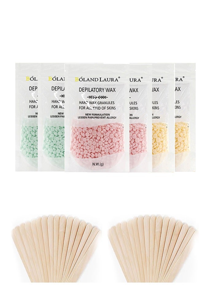 BOLAND LAURA Set of 6 boxes of hair removal wax beans with 40 wax sticks - Image 1