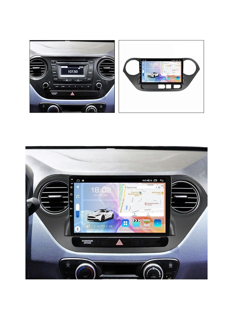 SHEZA STAR Android Car Stereo for Hyundai i10 2013 2014 2015 2016 1GB RAM 32GB ROM 9 Inch MirrorLink WiFi BT, DSP IPS Touch Screen with AHD Camera Included - Image 2