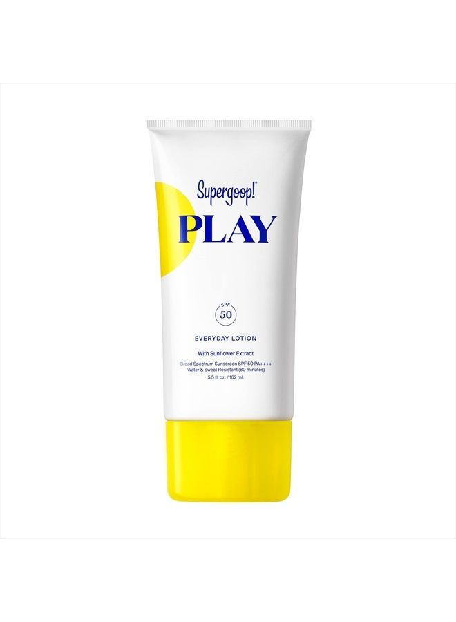 Supergoop! PLAY Everyday Lotion SPF 50-5.5 fl oz - Broad Spectrum Body & Face Sunscreen for Sensitive Skin - Great for Active Days - Fast Absorbing, Water & Sweat Resistant - Reef Friendly - Image 1