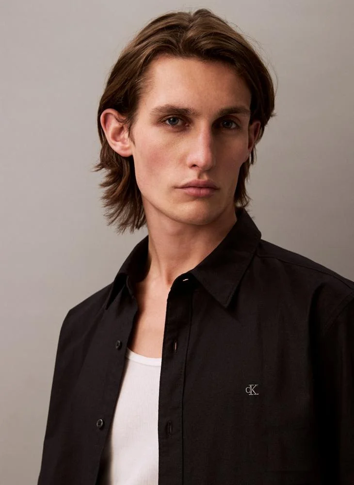 Calvin Klein Jeans Solid Classic Oxford Button-Down Shirt