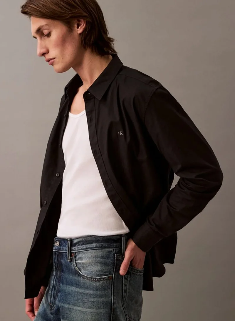 Calvin Klein Jeans  Classic Fit Button-Down Oxford Shirt for Men | Best Price UAE