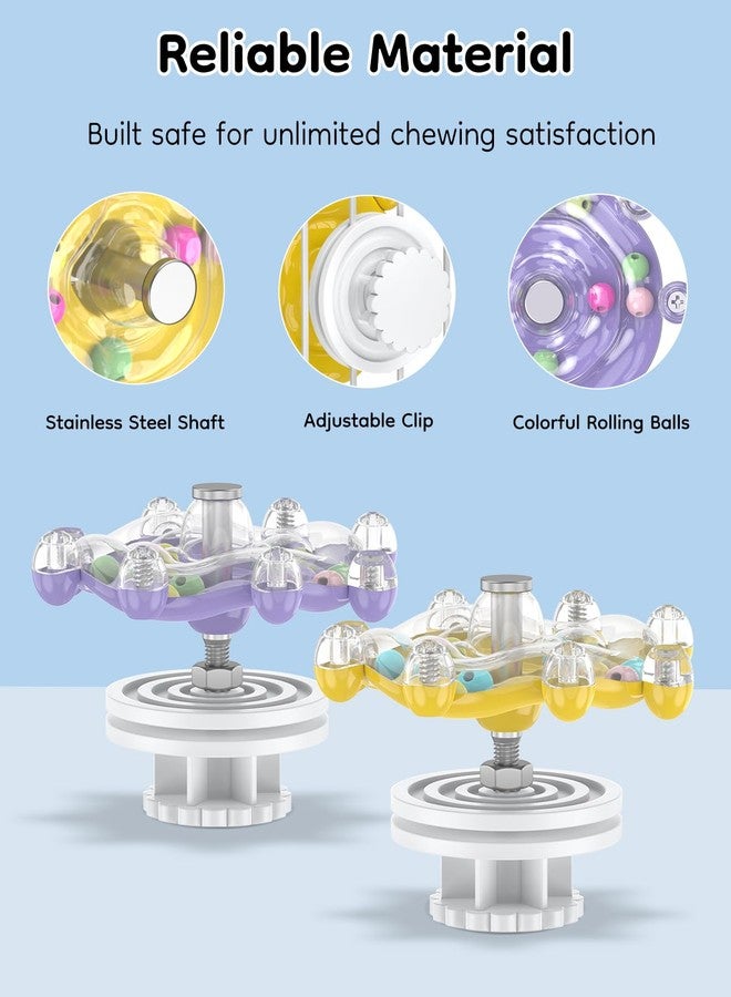 باوفلي مجموعة ألعاب Pawfly للطيور، قطعتان، مناسبة للببغاوات الصغيرة، تتضمن عجلة دوارة ملونة للمضغ، وألعاب تفاعلية دوارة مع خشخيشة، وألعاب للكوكاتيل، وألعاب للببغاوات الصغيرة، وملحقات لأقفاص الطيور للتسلية والمضغ والتمرين. - Image 3