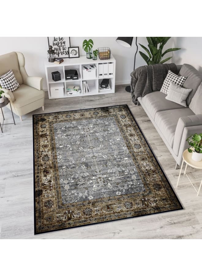 هندي منداله سجادة مطبوعة من القطن الشنيل – تصميمات كلاسيكية، حديثة، وفينتاج – قاعدة قماشية ناعمة، متوفرة بأحجام - Image 1